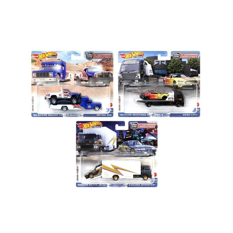 EXCLUSIVE Hotwheels Team Transport set of 3 #50 to #52