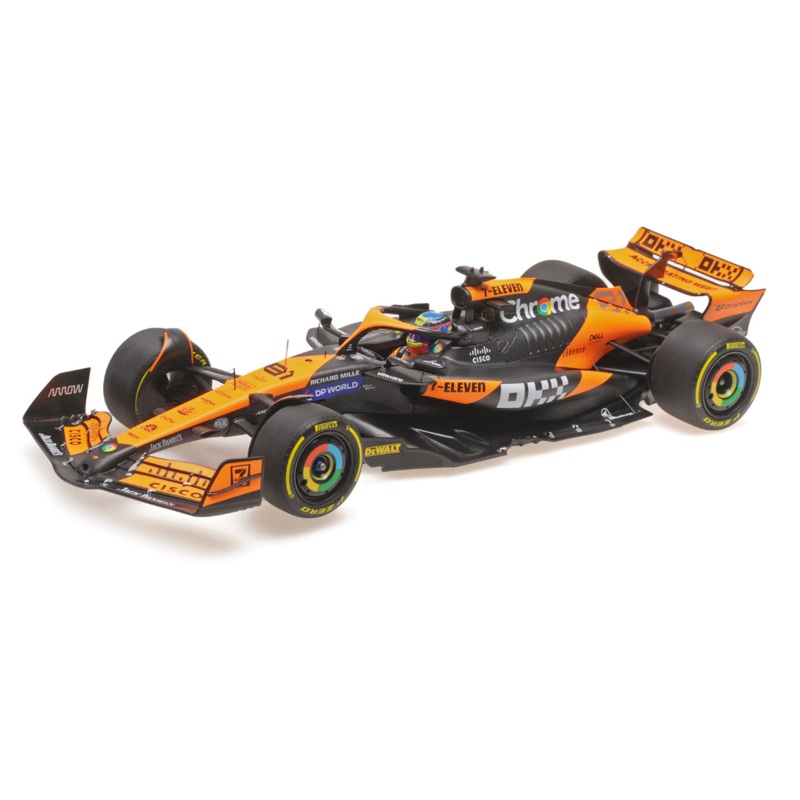 Minichamps Mclaren F1 Team MCL38 Orange O. Piastri First Win Hungarian GP 2024 1:18