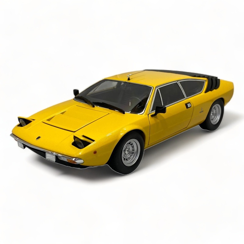 1/18 Diecast KYOSHO Lamborghini Urraco Yellow Scale Model Car