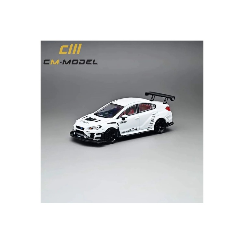 CM Model 1/64 Subaru WRX STi S4 VAB Varis Edition - White
