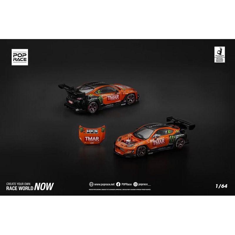 [ETA:  Feb 2026 ] Pop Race 1/64 Pandem GR86  Rocket Bunny Modified - DaigoSaito FDJ 2022 (PR640265)