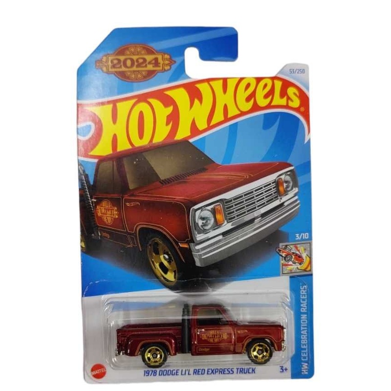 Exclusive Hotwheels 1978 Dodge Li'L Red Express Truck HW Celebration Racers