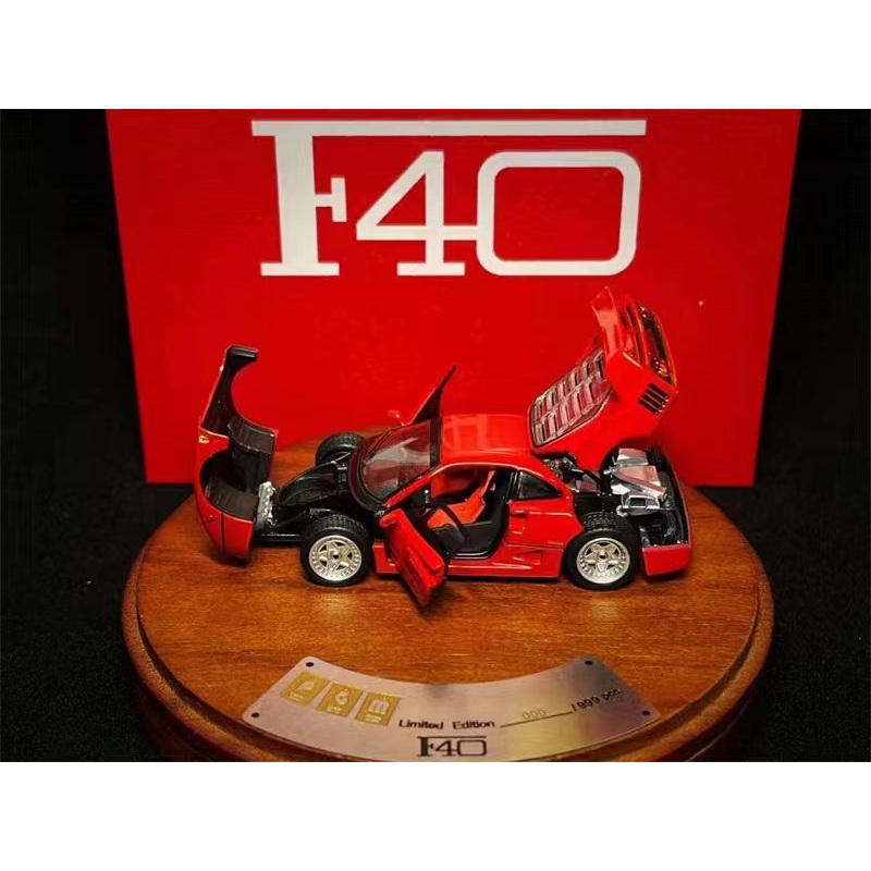 PGM 1/64 F40 LM Red|Rectangle Base|Round Base