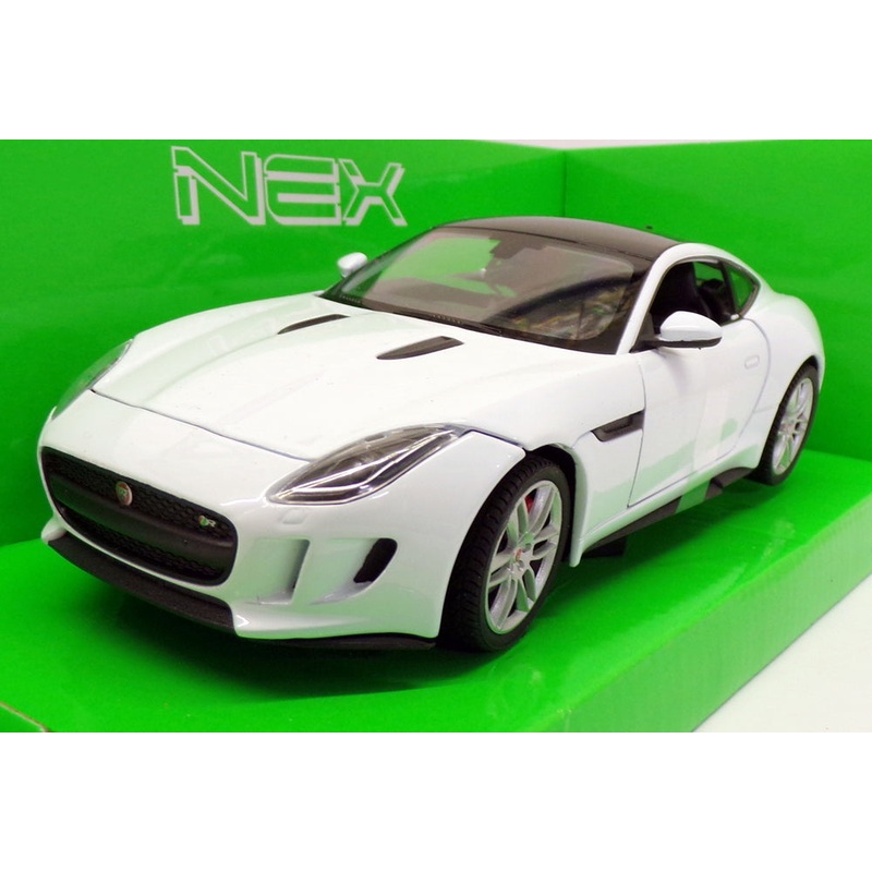 Welly Nex 1/24-27 Scale Model Car 24060W - Jaguar F-Type Coupe - White