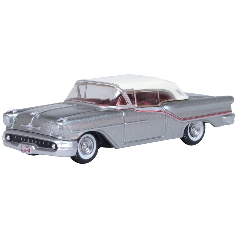 1957 Oldsmobile 88 Convertible (closed) Juneau Gray/accent Red/white