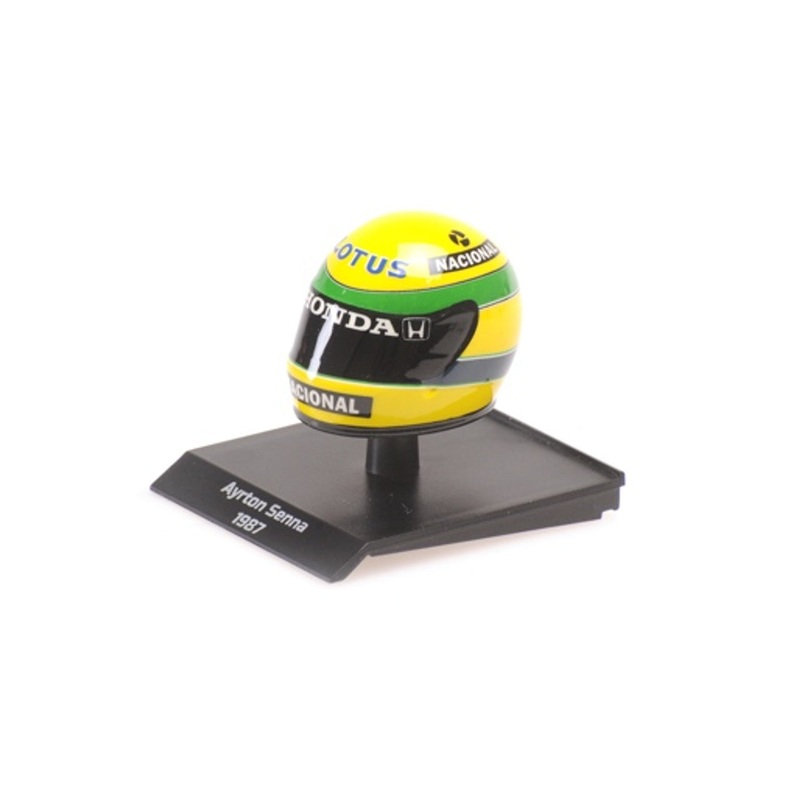 [ETA:  Mar 2026 ] MiniChamps 1/10 HELMET - AYRTON SENNA - 1987