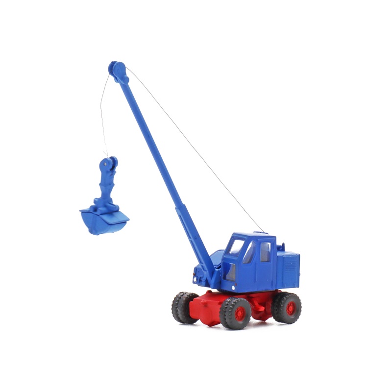 Excavator Fuchs F 301 with shovel blue/red
