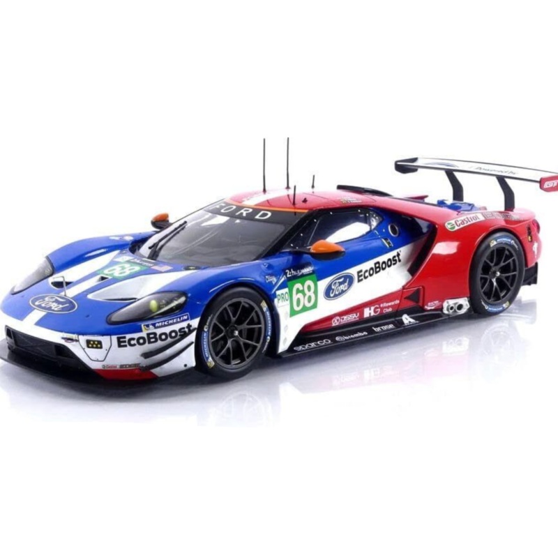 Ixo Ford GT No 68 Le Mans 2017 Red White Blue 1:18