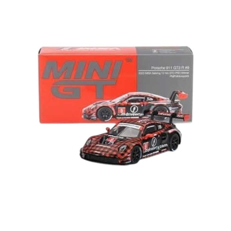 Mini GT Porsche 911 GT3 R #9 GTD PRO Pfaff Motorsports IMSA 2023 Sebring 12 Hrs. Winner