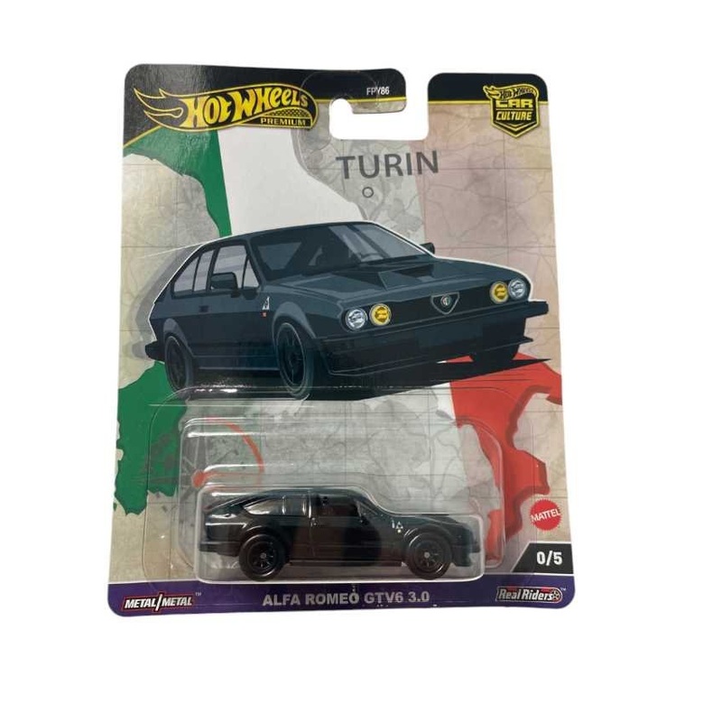 Exclusive Hotwheels Premium Alfa Romeo Gtv6 3.0 (Chase Piece) with protector imported collection 1:64 scale