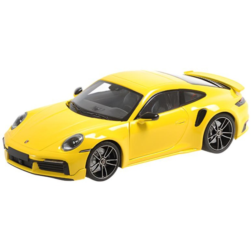 Minichamps 2021 Porsche 911 992 Turbo S Sport Design Racing Yellow 1:18