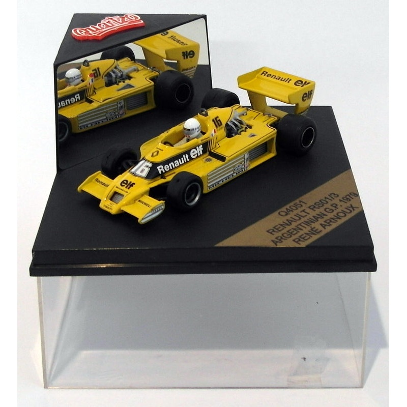 Quartzo 1/43 Scale Q4051 - Renault RS01/3 F1 - Argentinian GP 1979 #16 Arnoux