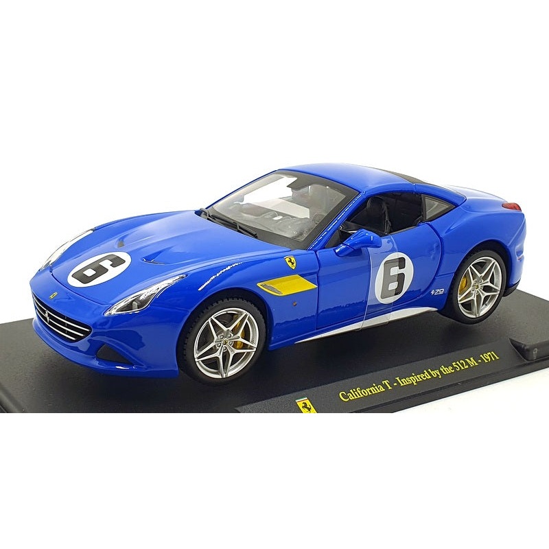 Burago 1/24 Scale Diecast 191223L - 1971 Ferrari California T - Blue #6