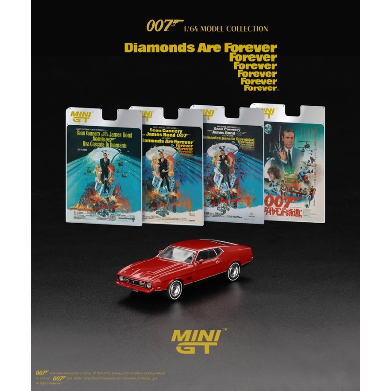 [ETA:  Sep 2025 ] Mini GT 1/64 Ford Mustang Mach 1 Diamonds Are Forever