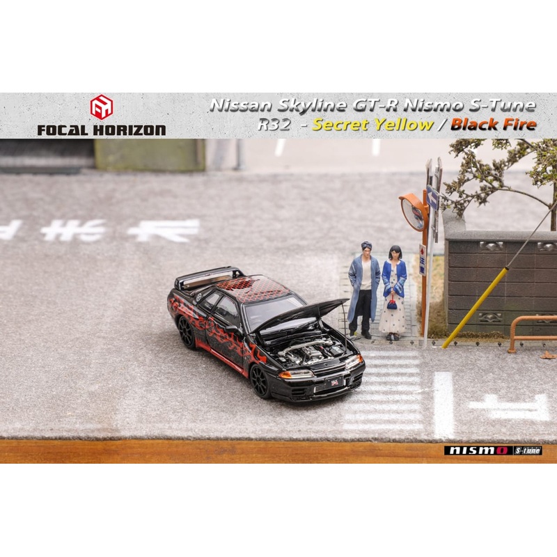 Focal Horizon 1/64 Nismo S-Tune Skyline GT-R R32 - Black Fire