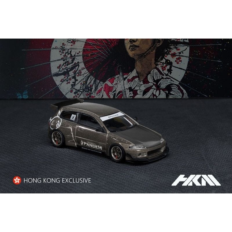 HKM 1/64 Civic EG6 Pandem Rocket Bunny Grey