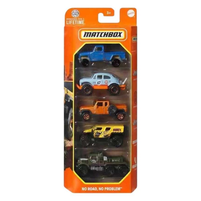 Matchbox No Road No Problem 5 Pack
