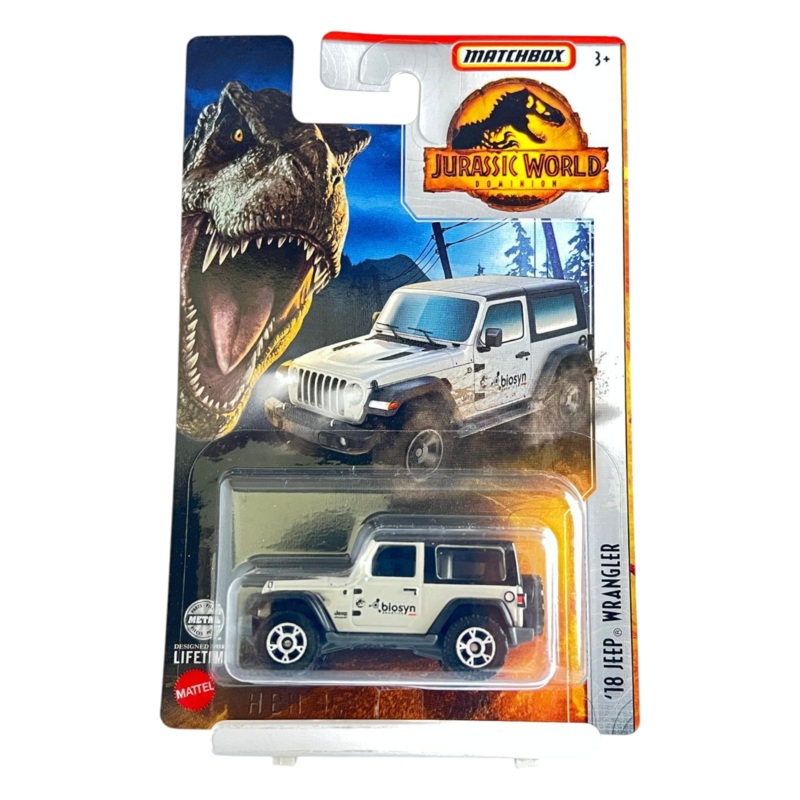Matchbox Pre-Owned Jurassic World Dominion 18 Jeep Wrangler Mainline 1:64 Scale