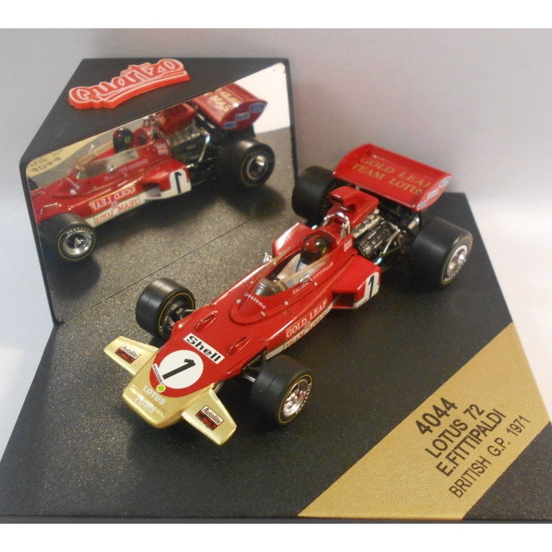 Quartzo 1/43 Scale - Q4044 LOTUS 72 E.FITTIPALDI BRITISH GP 1971