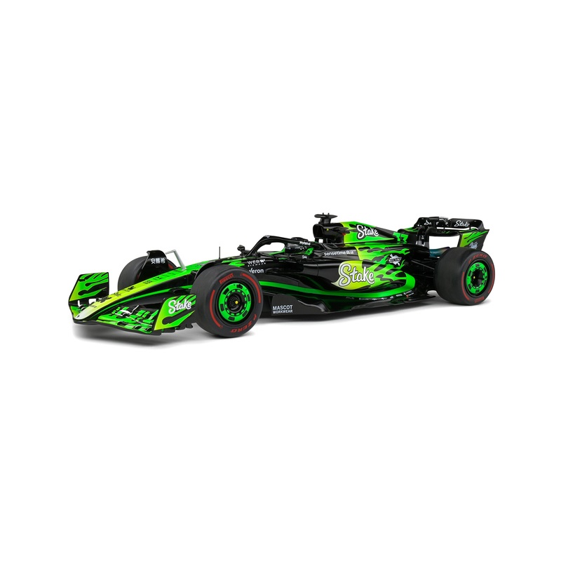 Solido Kick Sauber F1 Team C44 #77 V. Bottas Vegas GP 2024 Black and Green 1:18