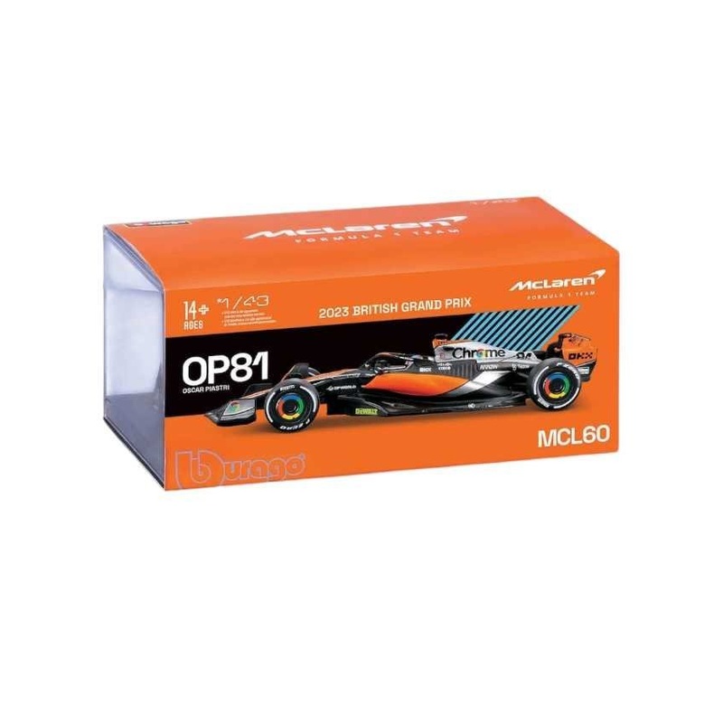 Bburago McLaren with driver f1 2023 British grand prix mcl60