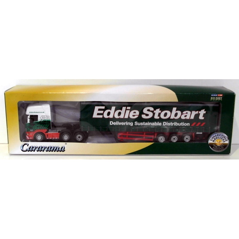Cararama 1/50 Scale CR005 - Scania Curtainside Trailer - Eddie Stobart