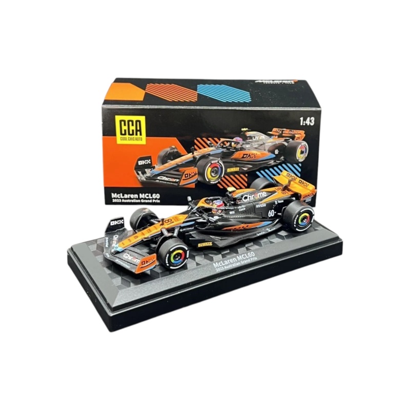 CCA Mclaren MCL 60 2023 Australian Grand Prix 1:43 Scale (With Acrylic Case)