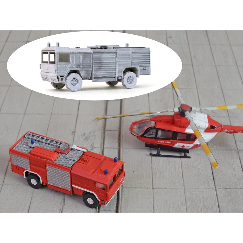 Fire truck MAN Kat 1 Cheetah - unpainted 