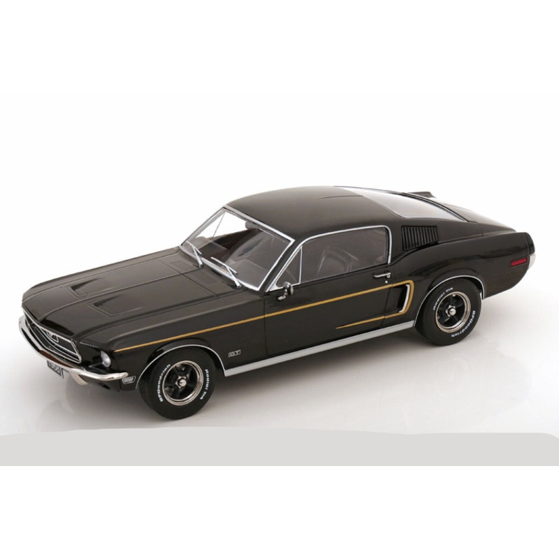 KK Scale 1968 Ford Mustang GT Fastback Black 1:18