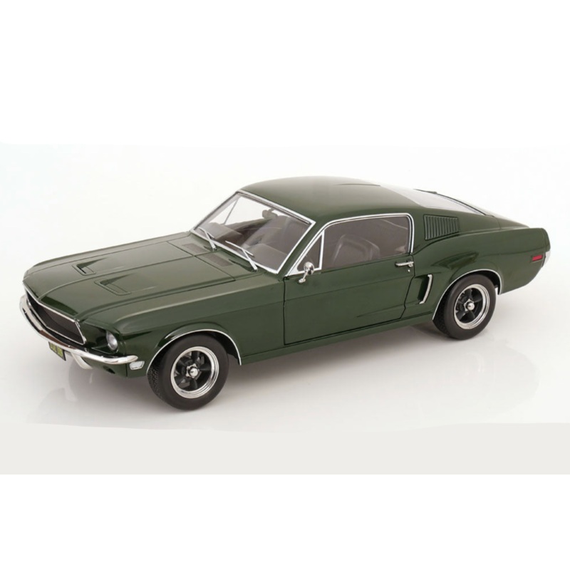 KK Scale 1968 Ford Mustang GT Fastback Bullitt Dark Green 1:12