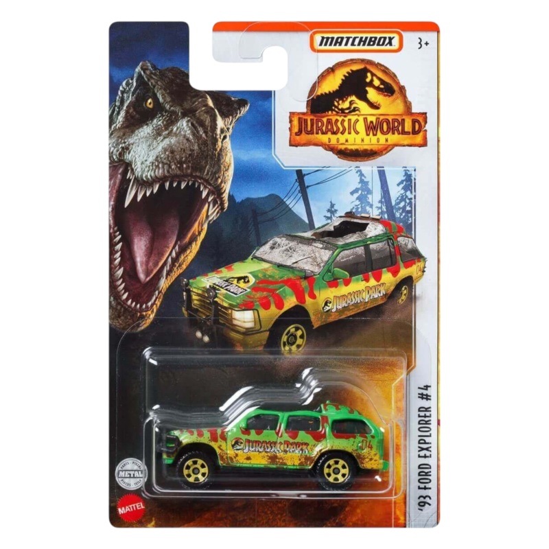 Matchbox Pre-Owned Jurassic World Dominion 93 Ford Explorer #4 Mainline 1:64 Scale