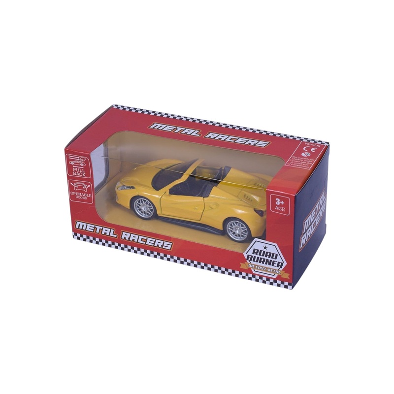 Road Burner Metal Racers Ferrari Pull Back