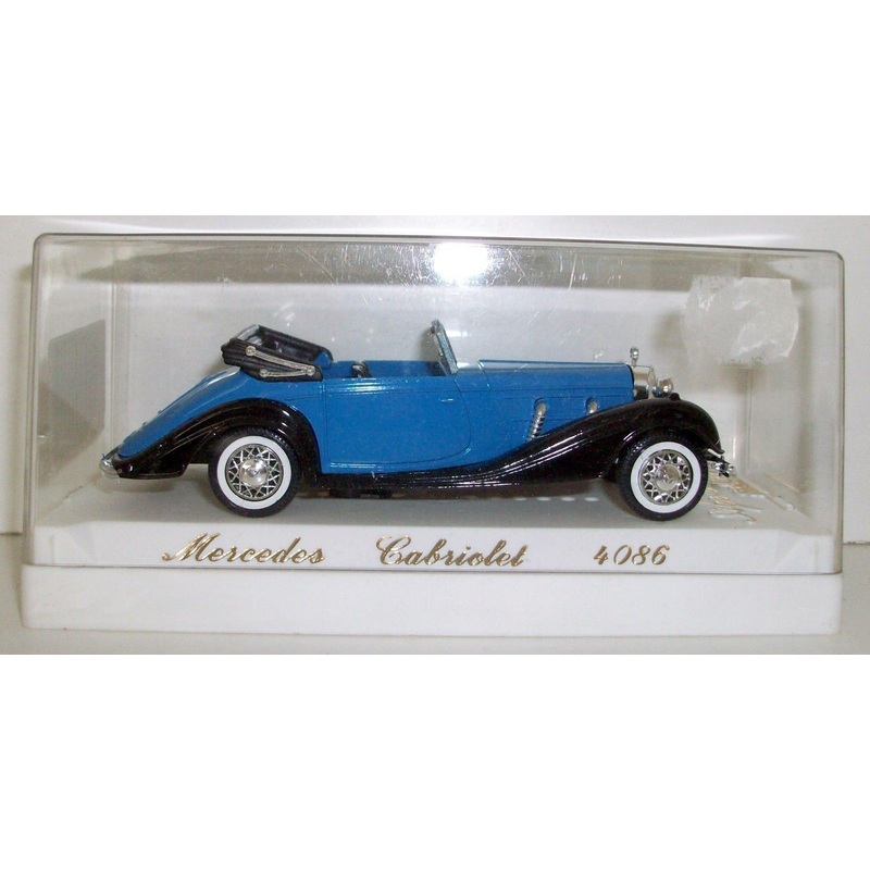SOLIDO 1/43 - 4086 MERCEDES CABRIOLET BLUE
