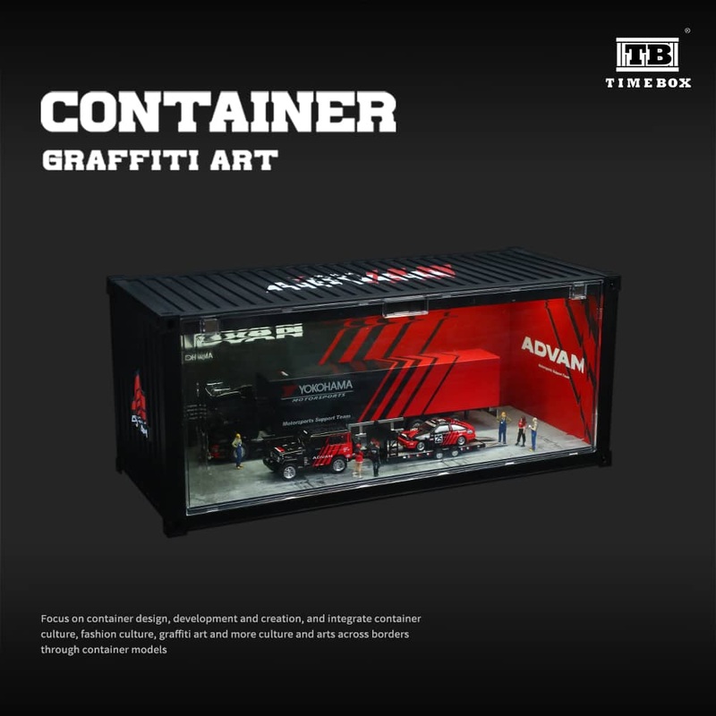 Time Box  x MoreArt 1/64 ABS Container - Advan Livery