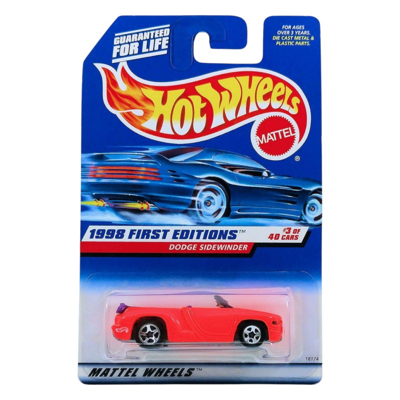 HotWheels 1998 First Editions Dodge Sidewinder Imported Mainline 1:64 Scale