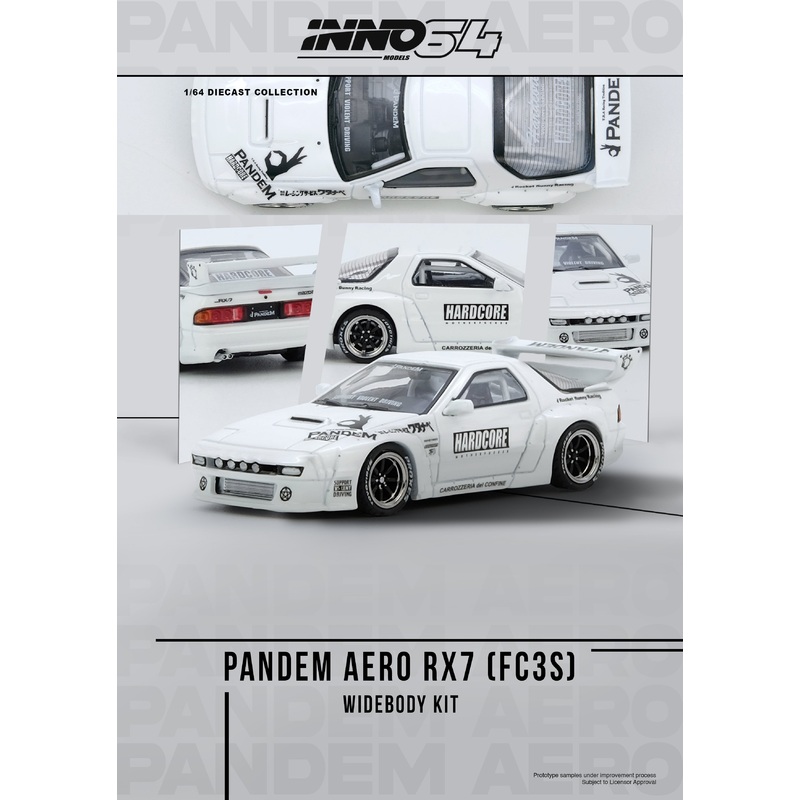 Inno64 1/64 MAZDA RX7 (FC3S) PANDEM AERO Widebody Kit