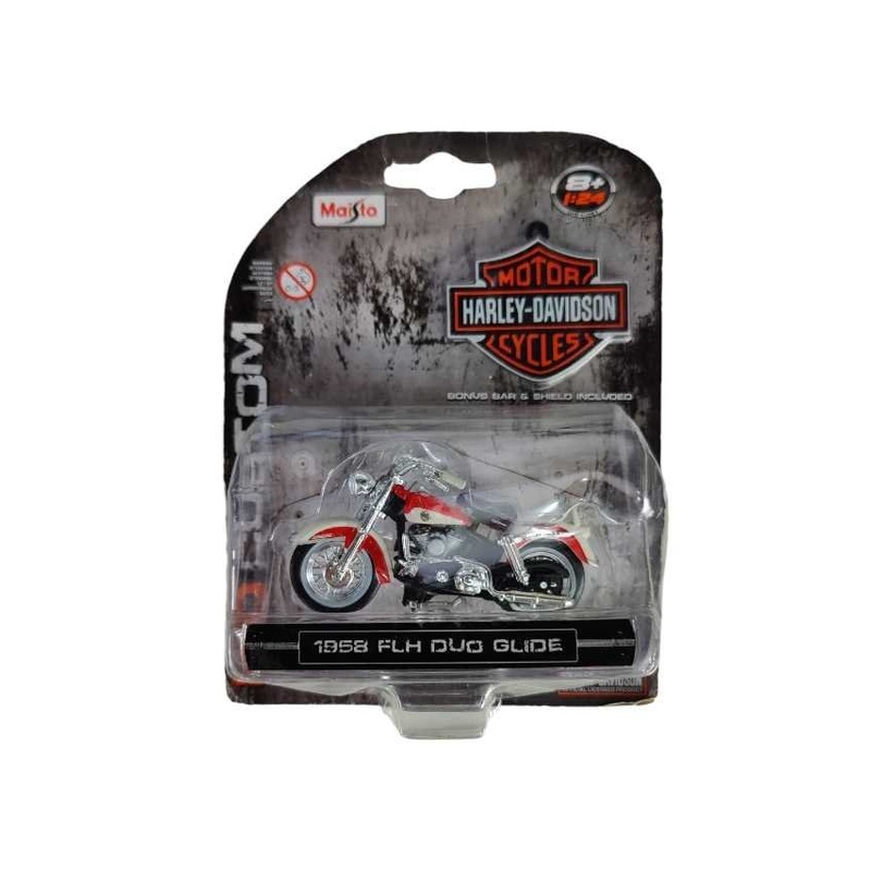 maisto motor Harley Davidson bonus bar shield included 1958 flh dou glide