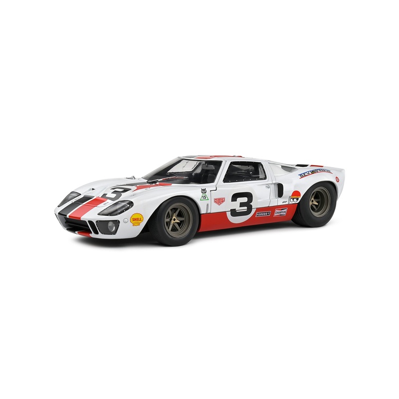 Solido 2015 Ford Gt40 Mk1 No 3 Eric Dean Design White 1:18