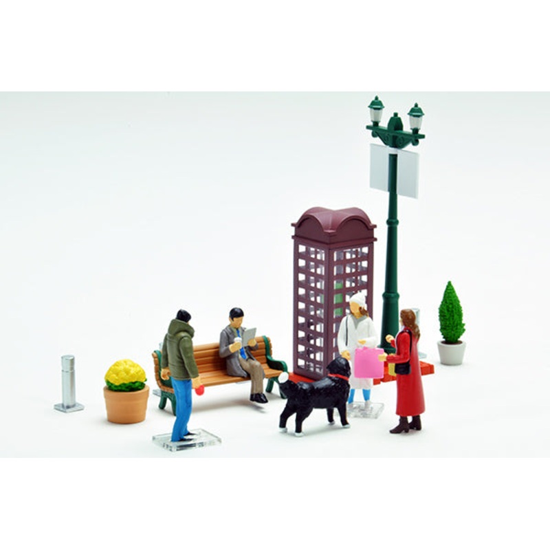 Tomica Limited Vintage 1/64 Diocolle 64 #Car Snap 09a Holiday town scene
